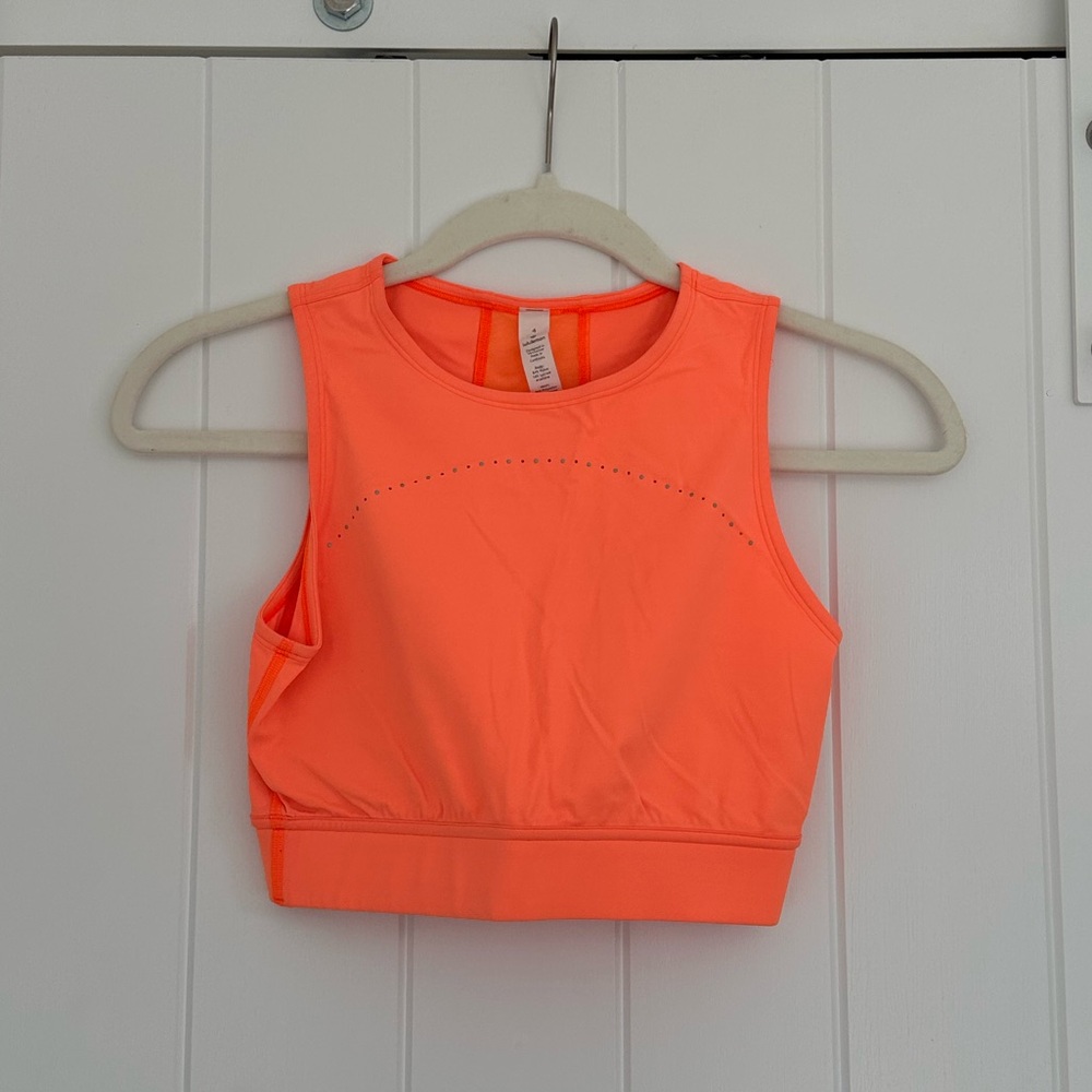 Lululemon Athletica Orange Athletic Top NWOT